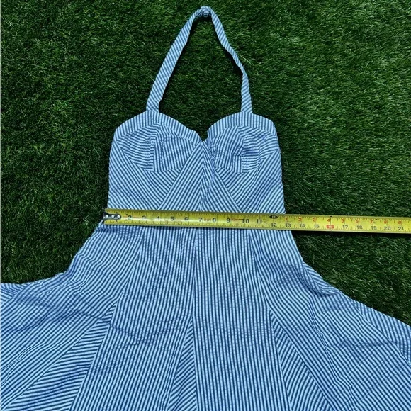 Betsey Johnson Blue and White Striped Dress - Picture 3 of 7